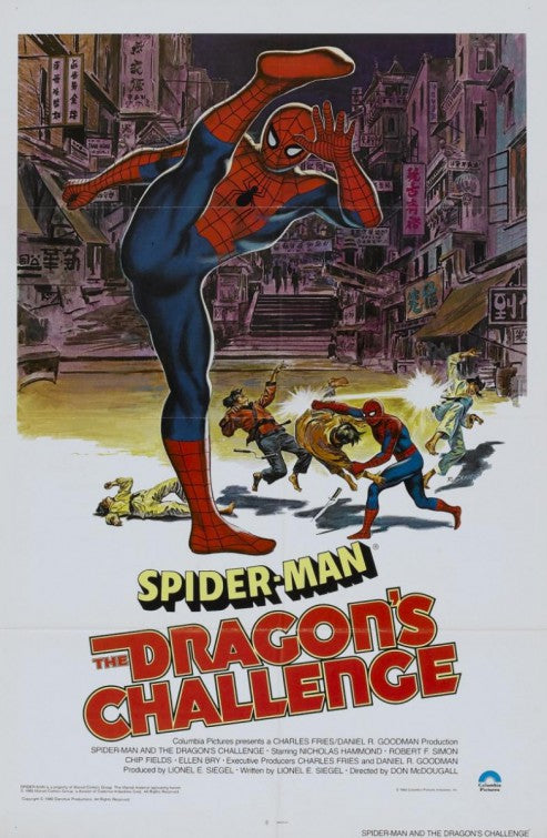 1000 piece jigsaw puzzle for the movie poster: Spider-Man: The Dragon's Challenge (1979)