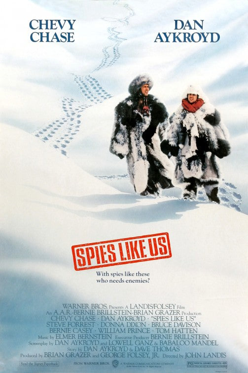 the movie poster: Spies Like Us (1985)