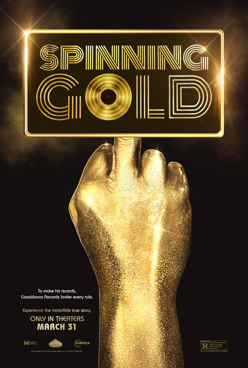 1000 piece jigsaw puzzle for the movie poster: Spinning Gold (2023)