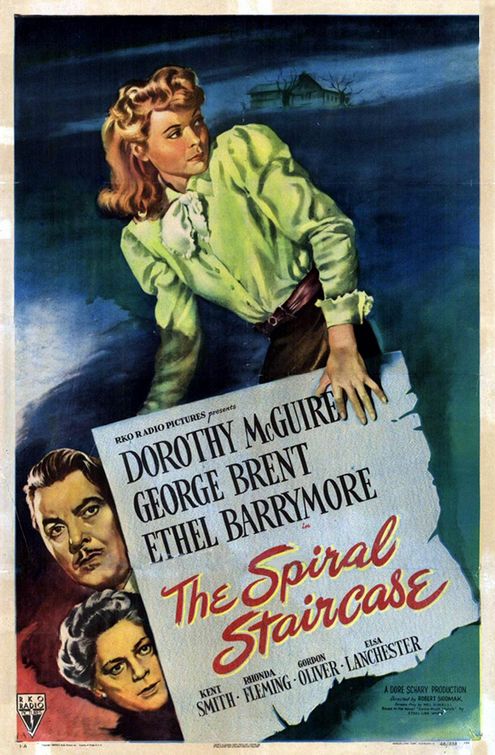 the movie poster: The Spiral Staircase (1946)