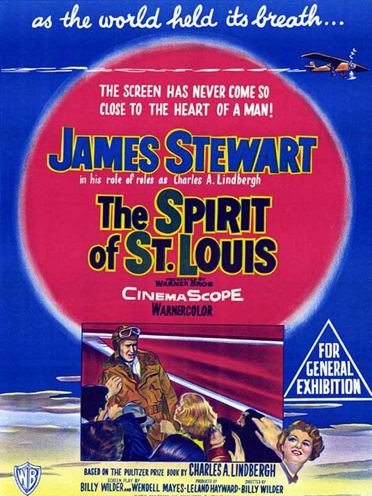1000 piece jigsaw puzzle for the movie poster: The Spirit of St. Louis (1957)