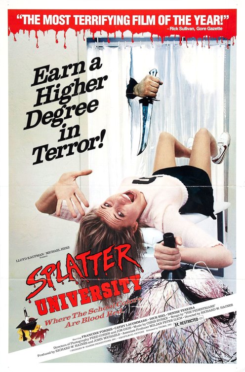 the movie poster: Splatter University (1984)
