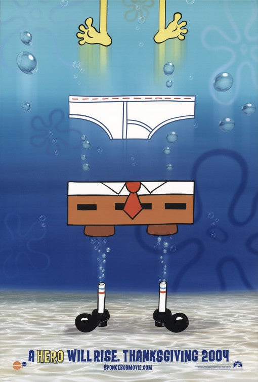 the movie poster: The SpongeBob SquarePants Movie (2004)