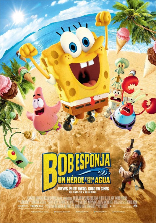 1000 piece jigsaw puzzle for the movie poster: The SpongeBob Movie: Sponge Out of Water (2015) ver27