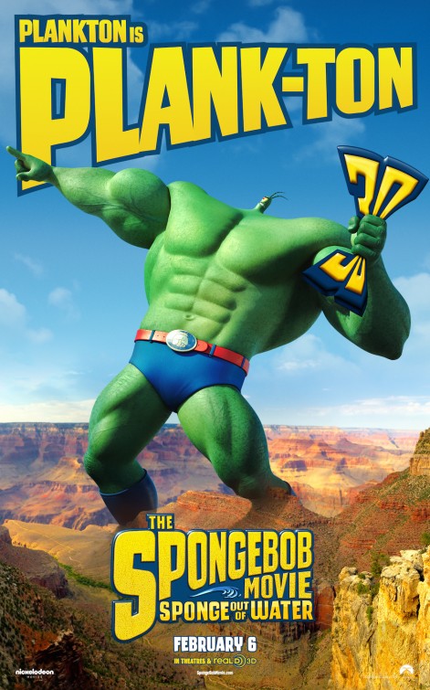 1000 piece jigsaw puzzle for the movie poster: The SpongeBob Movie: Sponge Out of Water (2015) ver4