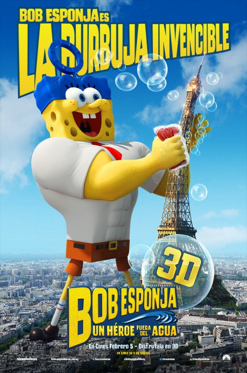 1000 piece jigsaw puzzle for the movie poster: The SpongeBob Movie: Sponge Out of Water (2015) ver9