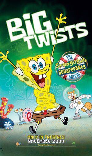 the movie poster: The SpongeBob SquarePants Movie (2004) ver4