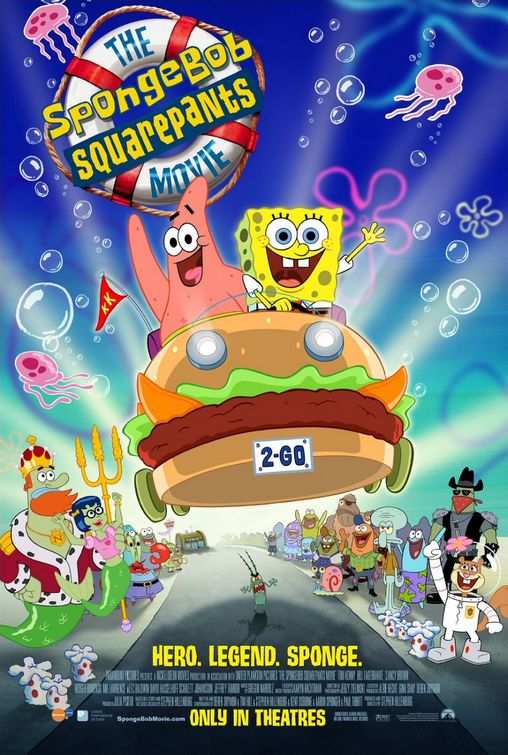 the movie poster: The SpongeBob SquarePants Movie (2004) ver8