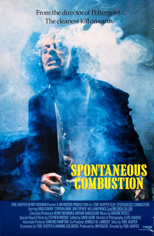 1000 piece jigsaw puzzle for the movie poster: Spontaneous Combustion (1990)