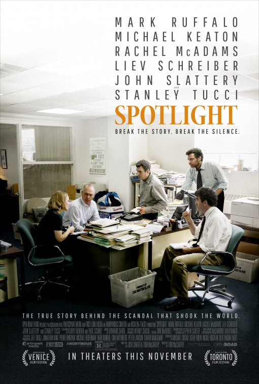 1000 piece jigsaw puzzle for the movie poster: Spotlight (2015)