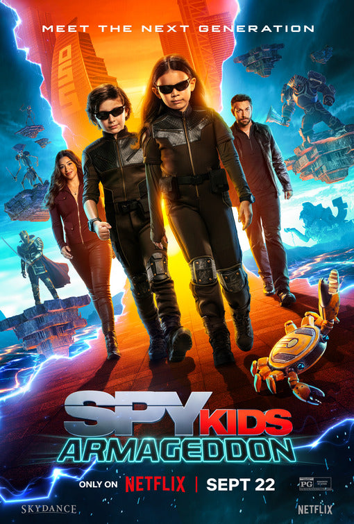 1000 piece jigsaw puzzle for the movie poster: Spy Kids: Armageddon (2023)