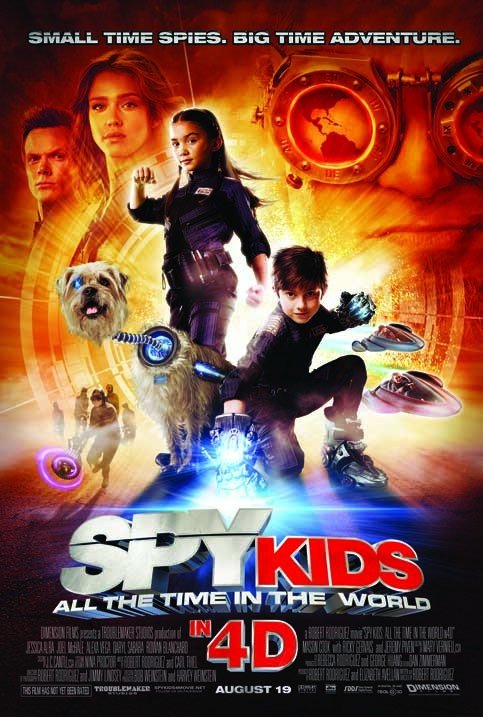 1000 piece jigsaw puzzle for the movie poster: Spy Kids 4: All the Time in the World (2011)