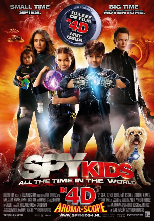 1000 piece jigsaw puzzle for the movie poster: Spy Kids 4: All the Time in the World (2011) ver8