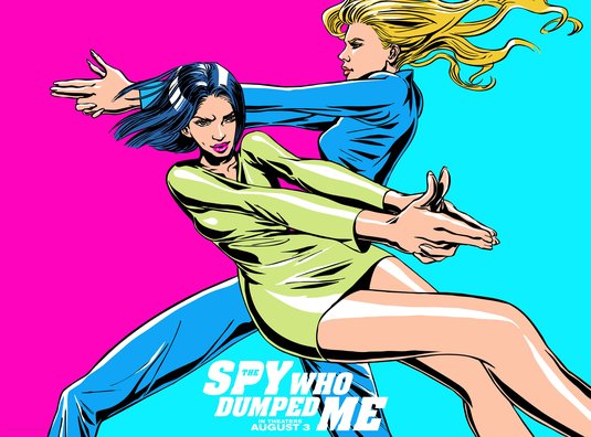 1000 piece jigsaw puzzle for the movie poster: The Spy Who Dumped Me (2018) ver15