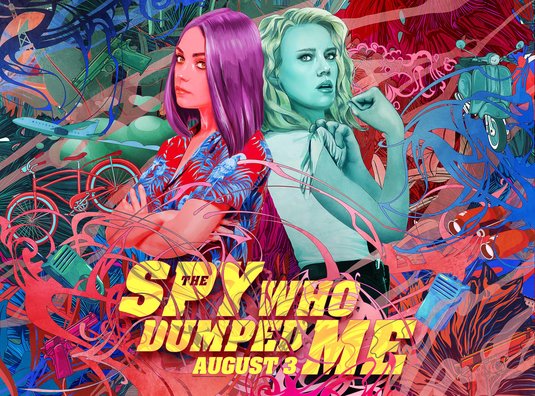 1000 piece jigsaw puzzle for the movie poster: The Spy Who Dumped Me (2018) ver18