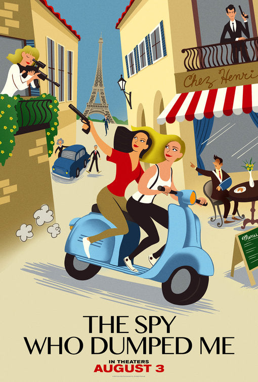 1000 piece jigsaw puzzle for the movie poster: The Spy Who Dumped Me (2018) ver22