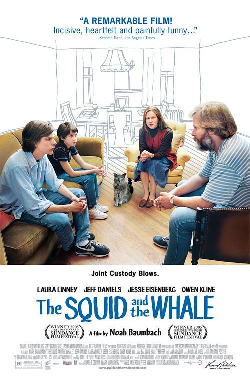 the movie poster: The Squid and the Whale (2005)