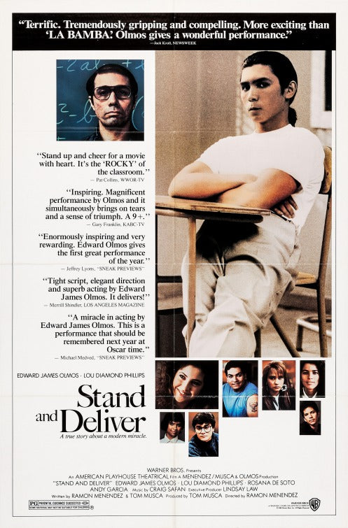 the movie poster: Stand and Deliver (1988)