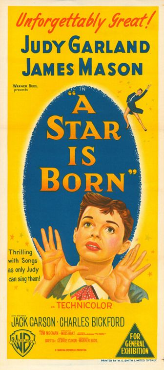 the movie poster: A Star is Born (1954) ver2