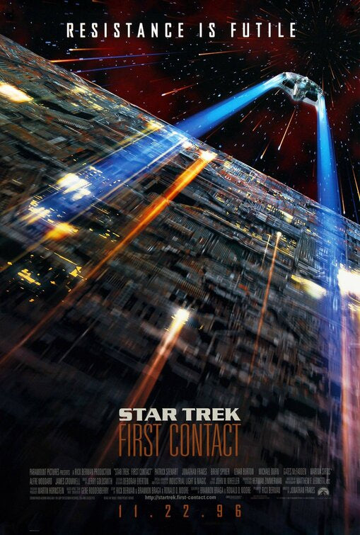 the movie poster: Star Trek: First Contact (1996) ver1