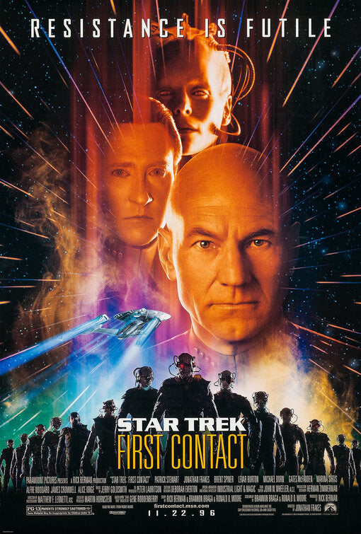 the movie poster: Star Trek: First Contact (1996) ver2