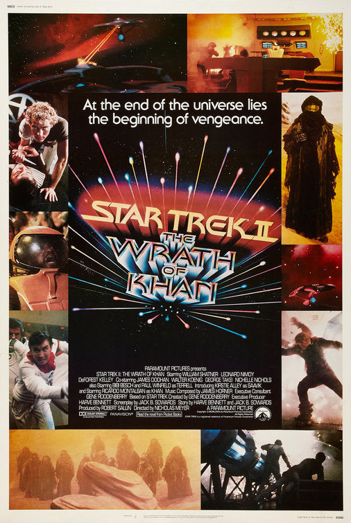 the movie poster: Star Trek II: The Wrath of Khan (1982)