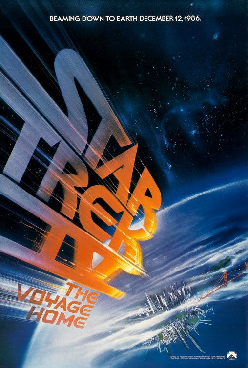 the movie poster: Star Trek IV: The Voyage Home (1986) ver1