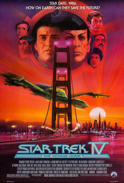 the movie poster: Star Trek IV: The Voyage Home (1986) ver3