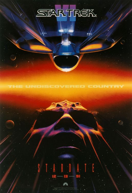 the movie poster: Star Trek VI: The Undiscovered Country (1991)