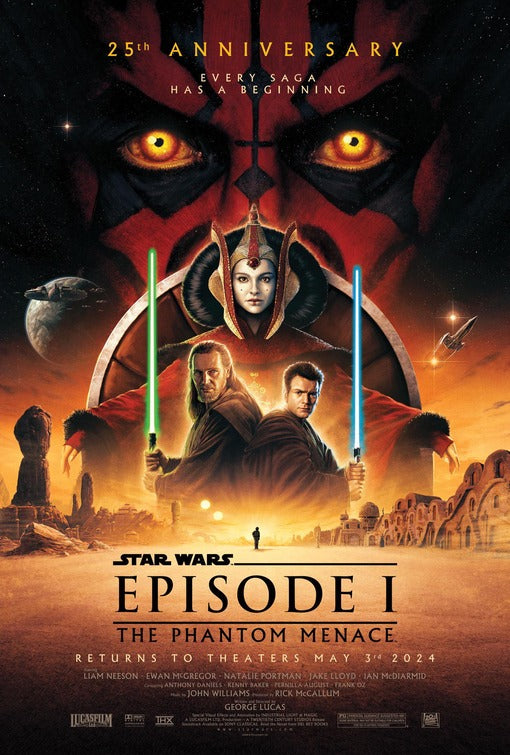 1000 piece jigsaw puzzle for the movie poster: Star Wars Episode 1: The Phantom Menace (1999) ver13