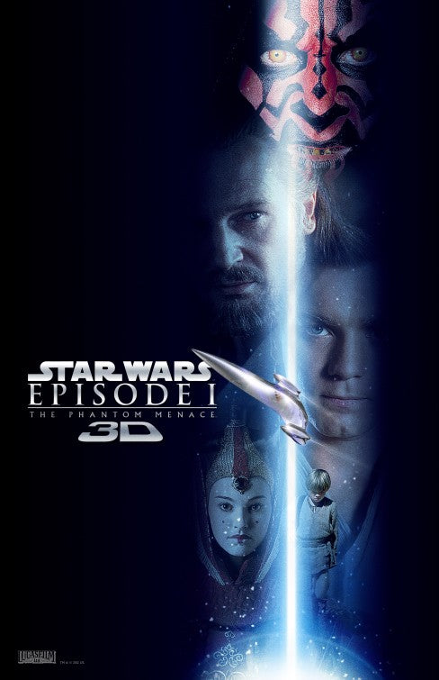 1000 piece jigsaw puzzle for the movie poster: Star Wars Episode 1: The Phantom Menace (1999) ver8