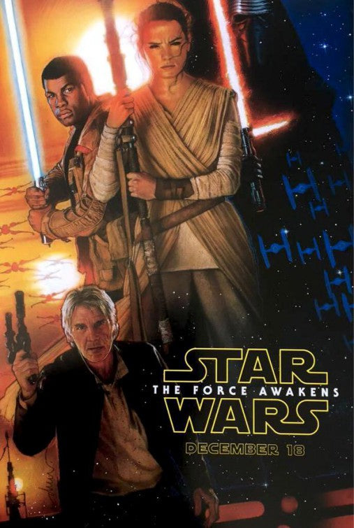 1000 piece jigsaw puzzle for the movie poster: Star Wars: The Force Awakens (2015) ver2