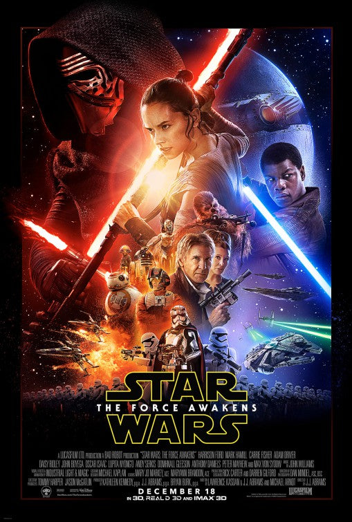 1000 piece jigsaw puzzle for the movie poster: Star Wars: The Force Awakens (2015) ver3