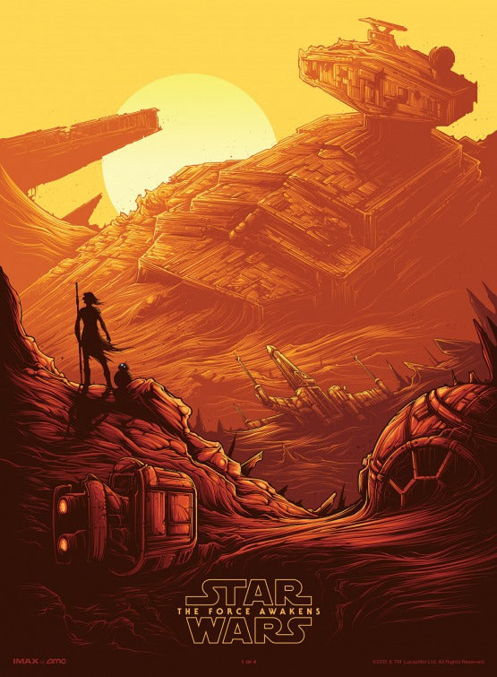 1000 piece jigsaw puzzle for the movie poster: Star Wars: The Force Awakens (2015) ver4