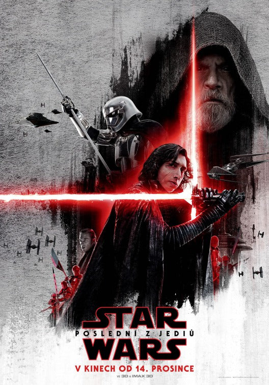 1000 piece jigsaw puzzle for the movie poster: Star Wars: The Last Jedi (2017) ver13