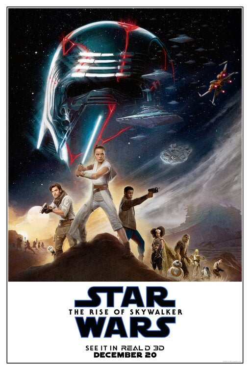 1000 piece jigsaw puzzle for the movie poster: Star Wars: The Rise of Skywalker (2019) ver22