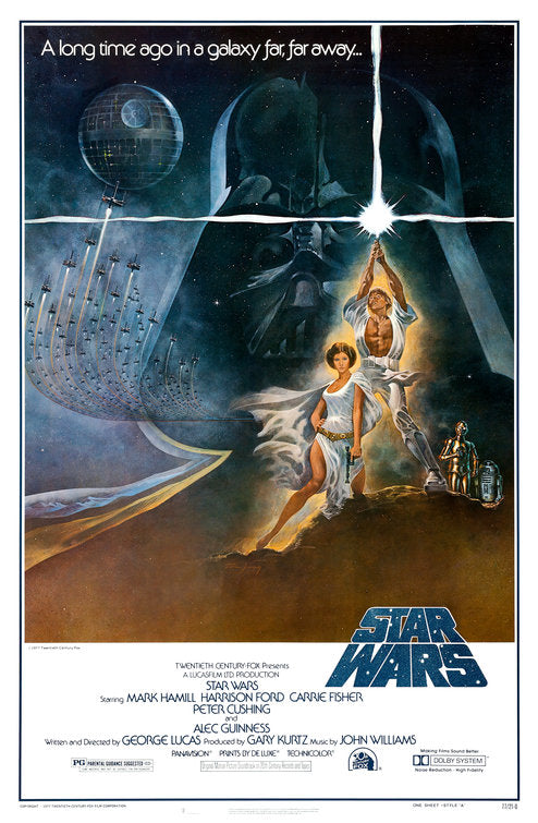 the movie poster: Star Wars (1977) ver2
