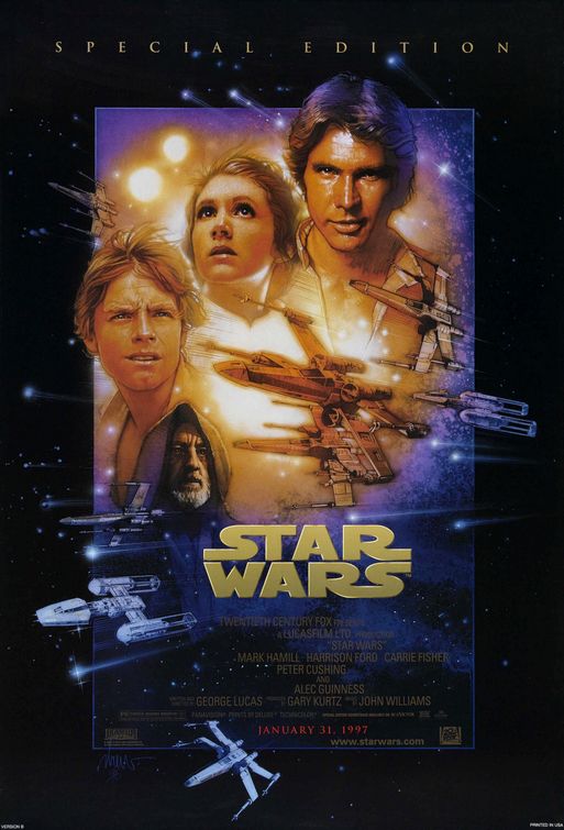 the movie poster: Star Wars (1977) ver8