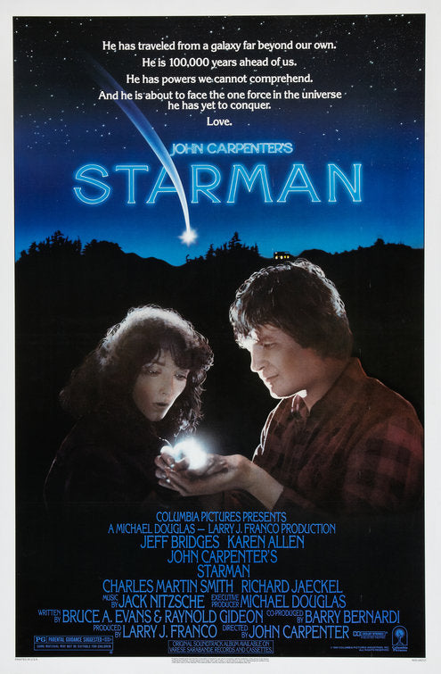 the movie poster: Starman (1984) ver2