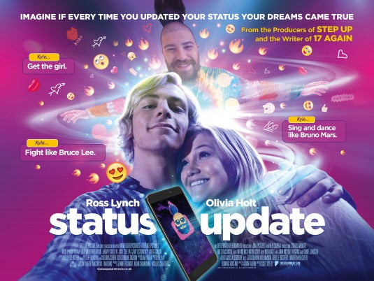 1000 piece jigsaw puzzle for the movie poster: Status Update (2018)