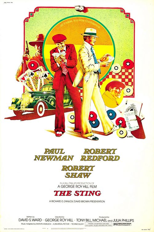the movie poster: The Sting (1973) ver2