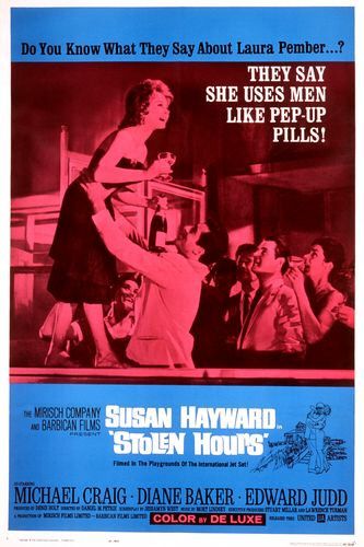 the movie poster: Stolen Hours (1963)