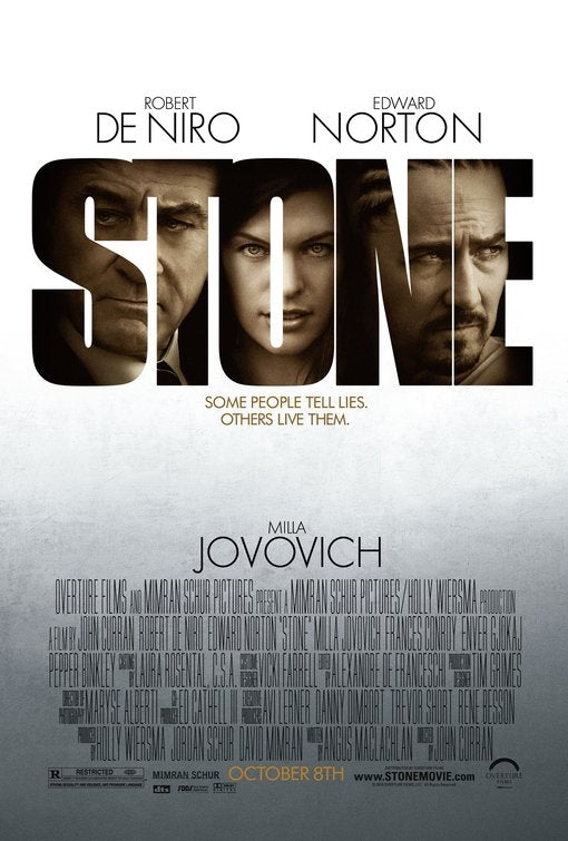 1000 piece jigsaw puzzle for the movie poster: Stone (2010)