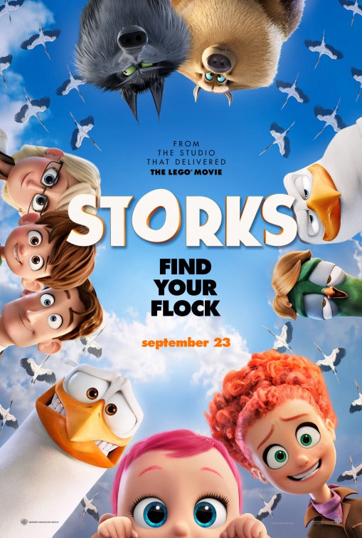 1000 piece jigsaw puzzle for the movie poster: Storks (2016) ver11