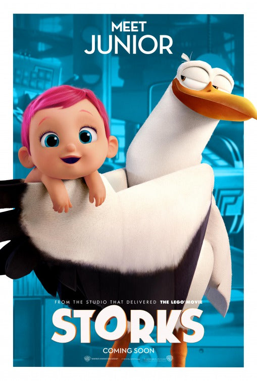 1000 piece jigsaw puzzle for the movie poster: Storks (2016) ver7