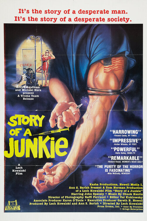 1000 piece jigsaw puzzle for the movie poster: Story of a Junkie (1985)