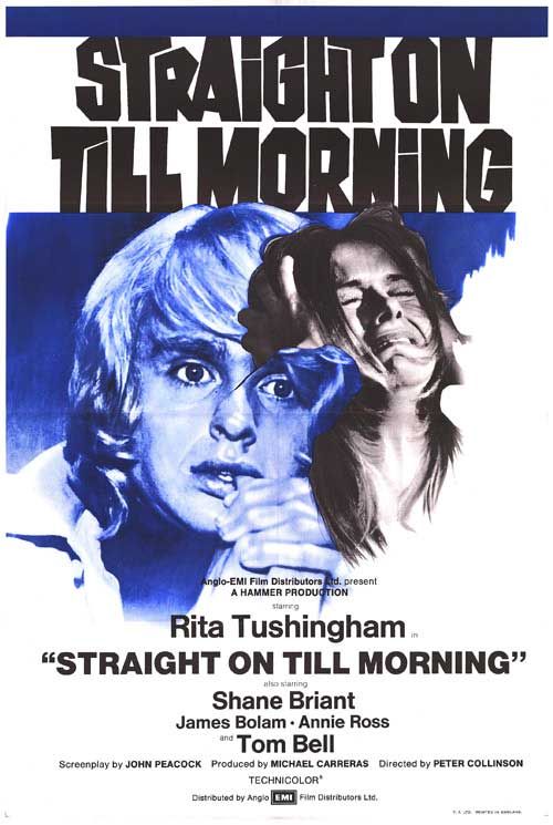 the movie poster: Straight on Till Morning (1974)