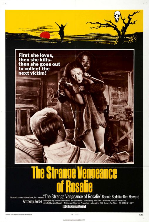the movie poster: The Strange Vengeance of Rosalie (1972)