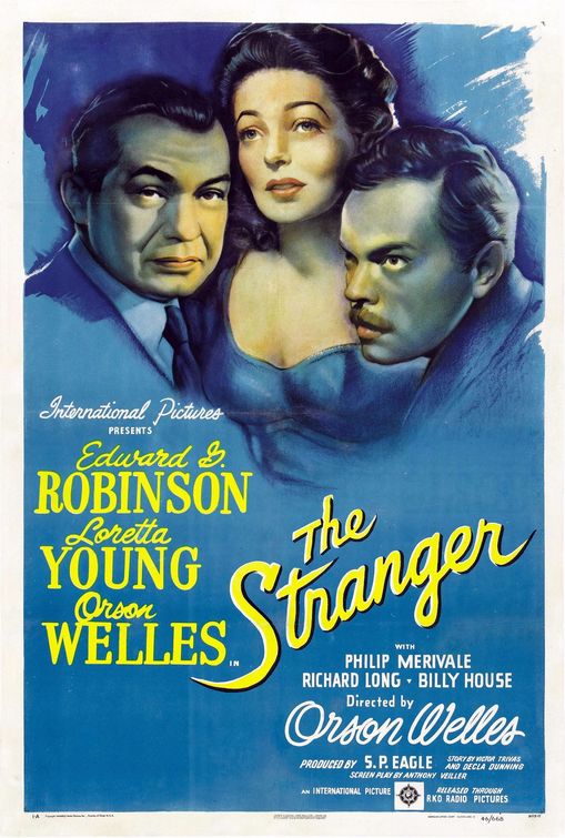 the movie poster: The Stranger (1946)