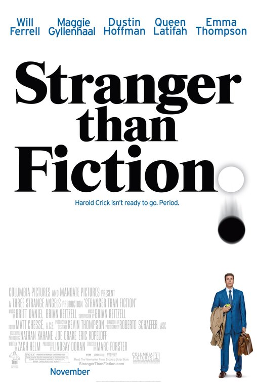 the movie poster: Stranger Than Fiction (2006)